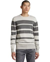 G-Star RAW - Irregular Stripe Knitted Pullover - Lyst