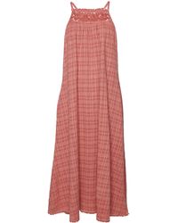 Superdry - Langes Vintage-Kleid mit Neckholder-Träger Wüstensand Pink 38 - Lyst