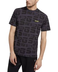 Guess - Z2yl08j1311 Men's Black Short Sleeve T-shirt With Logo M/nero - Lyst