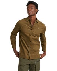 G-Star - Clean Regular Shirt Met Lange Mouwen - Lyst