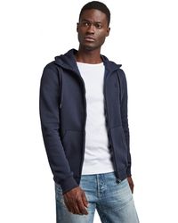 G-Star RAW - , Premium Core Hooded Zip Sweatshirt, Schwarz - Lyst