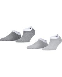 Esprit - Fine Stripe 2-Pack Nachhaltige Biologische Baumwolle kurz Gemustert 2 Paar Sneakersocken - Lyst