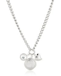 Guess - Jewellery My Feelings 16-18" Trust Your Heart Charm Silver Necklace Ubn70038 - Lyst