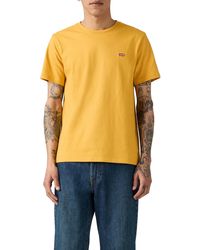 Levi's - Ss Original Hm Tee Mineral Yellow Jersey - Lyst