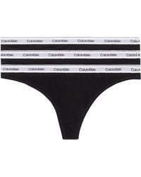 Calvin Klein - Pack Of 3 Thong Modern Logo Tanga - Lyst