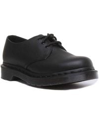 Dr. Martens - 1461 Mono Virginia Schwarz Glatt Leder Mode Schuhe EU 36-43 - Lyst