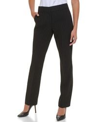 Tommy Hilfiger - , Sutton Dress Pants-business Casual Bootleg Trousers For , Black/ivory, 14 - Lyst