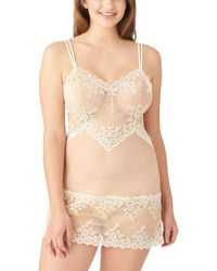 Wacoal - Embrace Lace Chemise,naturally Nude/ivory,2x - Lyst
