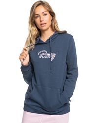 Roxy Right On Time S Pullover Hoody X Large Mood Indigo - Blue