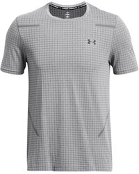 Under Armour - S Seamless Short Sleeve T-shirt Grey L - Lyst