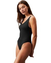 Calvin Klein - Scoop Back One Piece-rp Lv00q62754 Scoop Back Badpak - Lyst