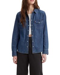 Levi's - Iconic Western Hemd,Air Space 3,XL - Lyst