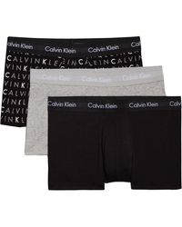 Calvin Klein - Confezione da 3 Boxer a Vita Bassa – Cotone Elasticizzato - Lyst