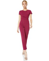 adrianna papell knit crepe jumpsuit