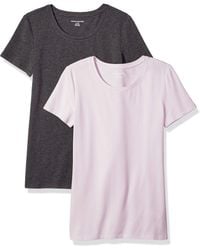 Amazon Essentials - – Camiseta de manga corta con cuello redondo de corte clásico para mujer - Lyst
