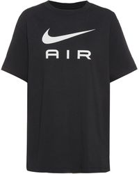 Nike - DX7918-010 W NSW Tee AIR BF T-Shirt Black Taille M - Lyst