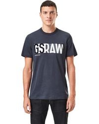 G-Star - GS RAW Denim Logo T-Shirt - Lyst