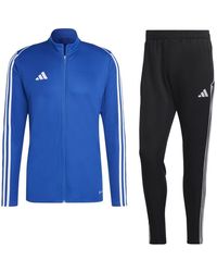 adidas - Fußball Tiro 23 League Trainingsanzug Jacke Hose blau schwarz Gr XL - Lyst