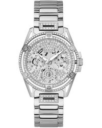 Guess - Watches Ladies Queen S Analogue Quartz Watch With Stainless Steel Bracelet Gw0464l1 - Lyst