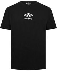 Umbro - S Emblem T-shirt Black/white Xxl - Lyst