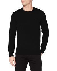 Lacoste - Pull-over Noir M - Lyst