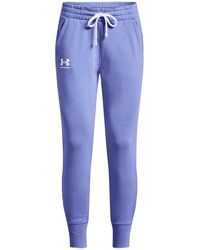 Under Armour - S Rival Fleece Joggers Blue L - Lyst