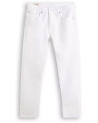 Levi's - 512 Slim Taper Jeans Bianco da uomo 28833-1115 L30 - Lyst