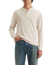 Levi's - Ls Thermal 3 Bttn Henley - Lyst
