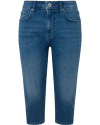 Pepe Jeans - Skinny Crop Hw Shorts Mujer - Lyst