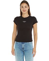 Tommy Hilfiger - T-Shirt Kurzarm Essential Logo Rundhalsausschnitt - Lyst