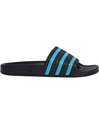 adidas Adilette, Slide Sandal s, Core Black/Blue Glow/Core Black - Noir