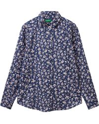 Benetton - Camicia 5q6sdq0ay Shirt - Lyst