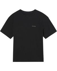 Calvin Klein - S/s Crew Nk T-shirts Black - Lyst