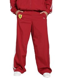PUMA - Scuderia Ferrari F1 2025 Driver's T7 Oversized Pants - Red - Size: S - Lyst