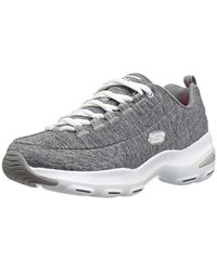 skechers burst mujer gris