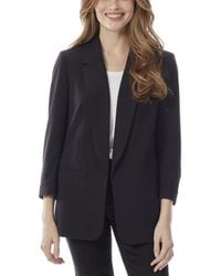 Jones New York - Notched Collar Jacket W/rolled Sleeves - Lyst