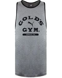 PUMA - X Golds Gym S Tank Top Graphic Logo Training Vest 519615 02 - Lyst
