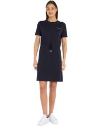 Tommy Hilfiger - T-Shirt Kleid 1985 Reg Mini Baumwolle - Lyst