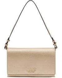 Liu Jo - Schultertasche Umhängetasche Caliwen ECS Crossbody Bag East/West Light Gold goldfarben - Lyst