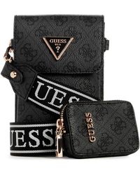 Guess - Pochette 2en1 Latona mini jeans - Lyst