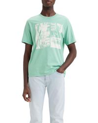 Levi's - Ss Relaxed Fit Tee T-Shirt,Exp Photo Wasabi,XS - Lyst