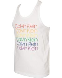T-shirt senza maniche Calvin Klein da uomo | Sconti di Natale fino al 20% |  Lyst