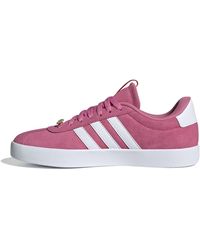 adidas - S Vl Court 3.0 Trainers Pink/white 5.5 - Lyst