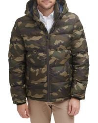 Tommy Hilfiger - Down Alternative Hooded Puffer Jacket - Lyst