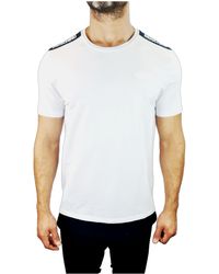 Moschino - T- -Shirt mit Logo-Band auf den Schultern Modell A0786 Weiß - Lyst