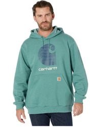 Carhartt - Rain Defender Loose Fit Midweight C Logo Graphic Sweatshirt - Lyst