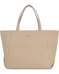 Calvin Klein - Re-lock Seasonal Shopper Lg Bags - Lyst