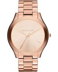 Michael Kors - Orologio Slim Runway da donna - Lyst