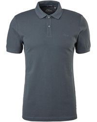 S.oliver - Poloshirt aus Baumwollpiqué medium Grey XL - Lyst