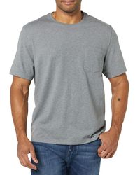 Amazon Essentials Regular-fit Short-sleeve Crewneck Pocket T-shirt - Gray